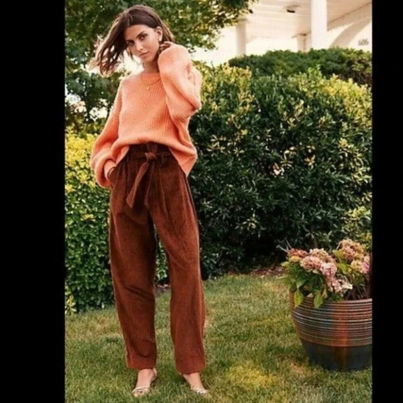 NEW Happy x Nature Peach Sweater with Billow Sleeves Puff sleeve - Picture 2 of 16